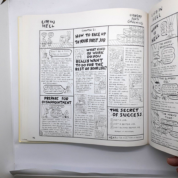 THE BIG BOOK OF HELL Hardcover 1st ed. Matt Groening SIMPSONS Cartoons VGUC 1990 - Picture 8 of 12